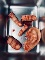 Medical Tray with Bloody Severed Body Parts