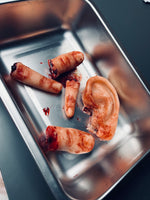Medical Tray with Bloody Severed Body Parts
