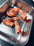 Medical Tray with Bloody Severed Body Parts