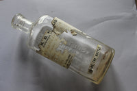 Antique 1930s P.R.D. HOLLIS Apothecary Bottle