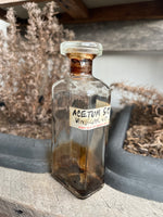 Antique 1890s Acetum Scillae Vinegar of Squill Apothecary Bottle