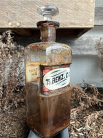 Antique 1890s Tinct Benz Co Apothecary Bottle