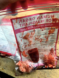 Fake Specimen Organ Flesh Transplant Bag Prop