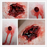 Entry & Exit Bullet Wound Prosthetic