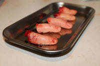 Severed Fingers on Medical Tray Display